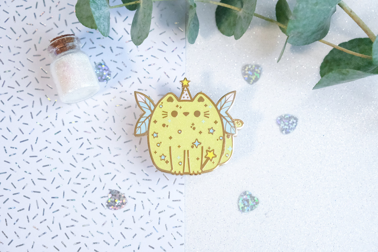Pins Fée avec paillettes - Collection Whiskered Wonders