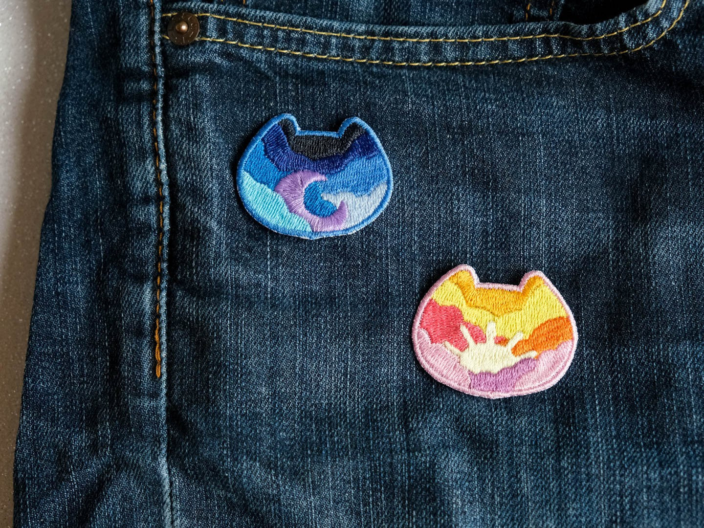 Patch chat lune et nuit