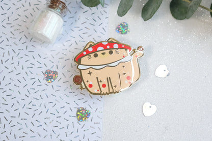 Champicat Mushroom Cat Pins - Whiskered Wonders Collection