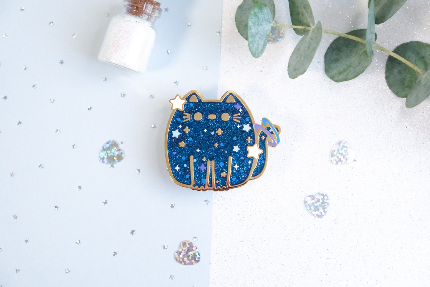Pins Stardust avec paillettes - Collection Whiskered Wonders