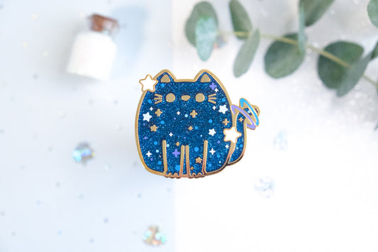 Pins Stardust avec paillettes - Collection Whiskered Wonders