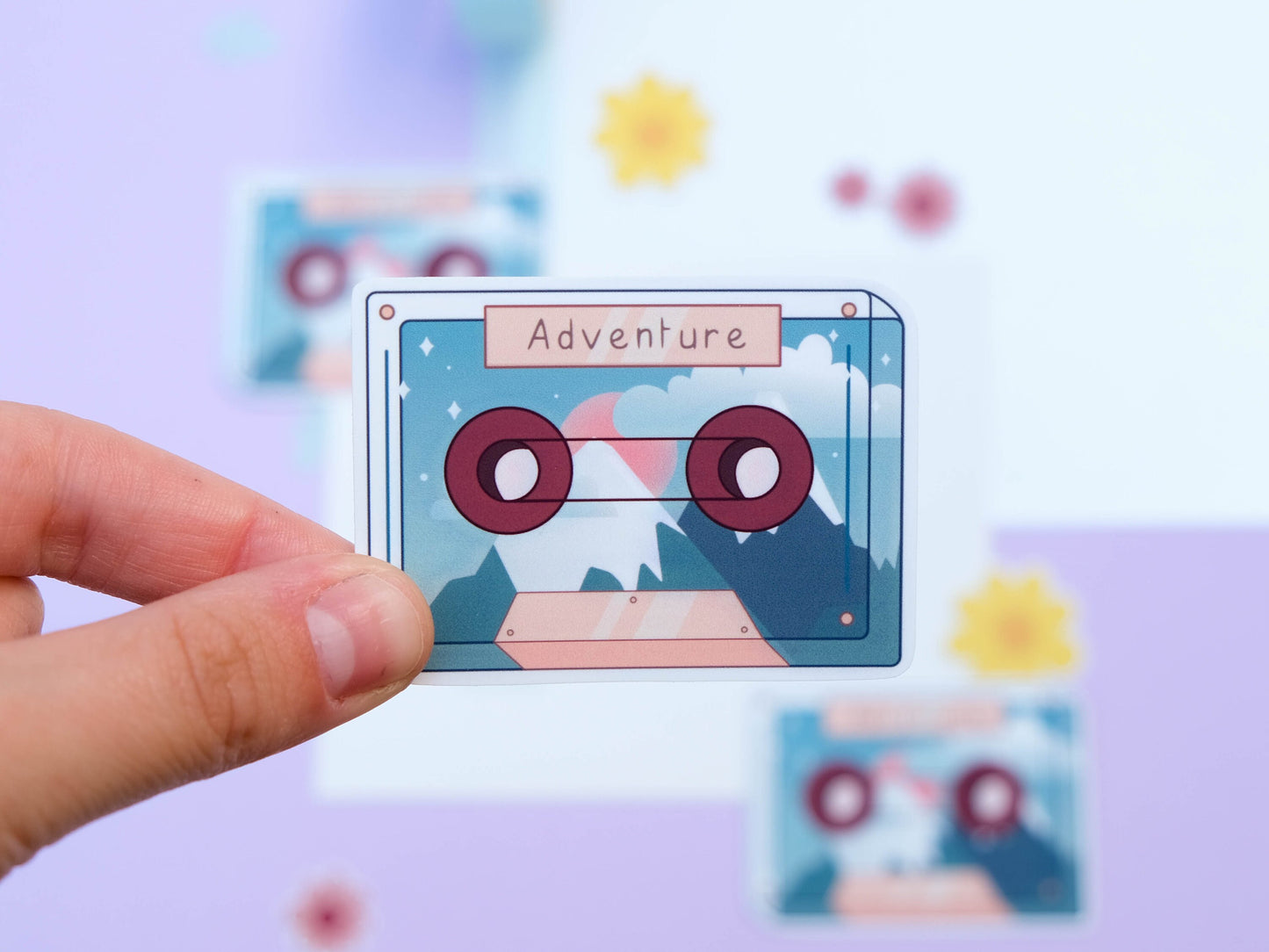 Adventure Mix Tape Sticker - Cute Sticker for Bullet Journal - Retro and Vintage Sticker - Sticker Planner