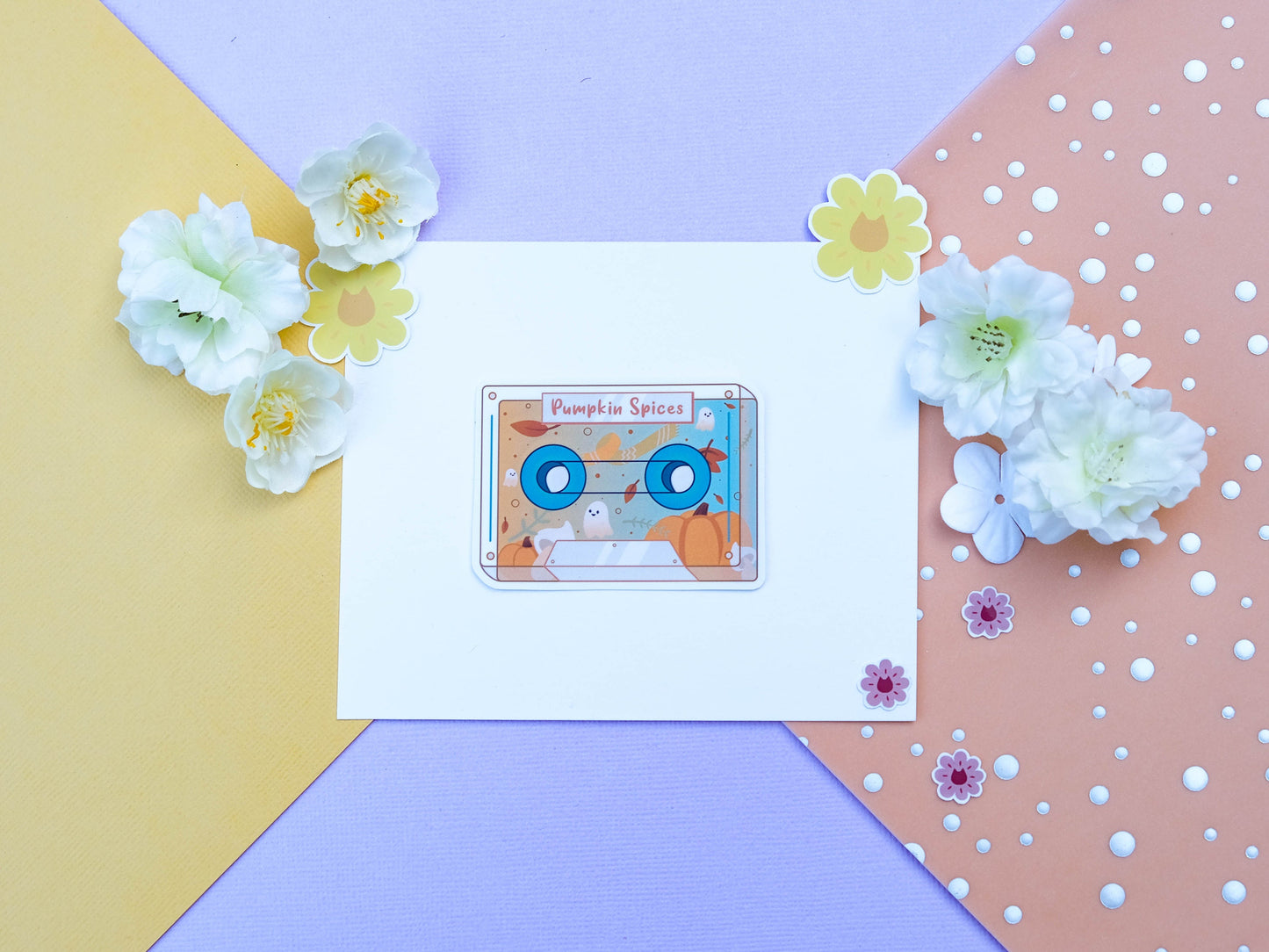 Mix Tape Sticker - Cute Sticker for Bullet Journal - Retro and Vintage Sticker - Fall season and Halloween Sticker