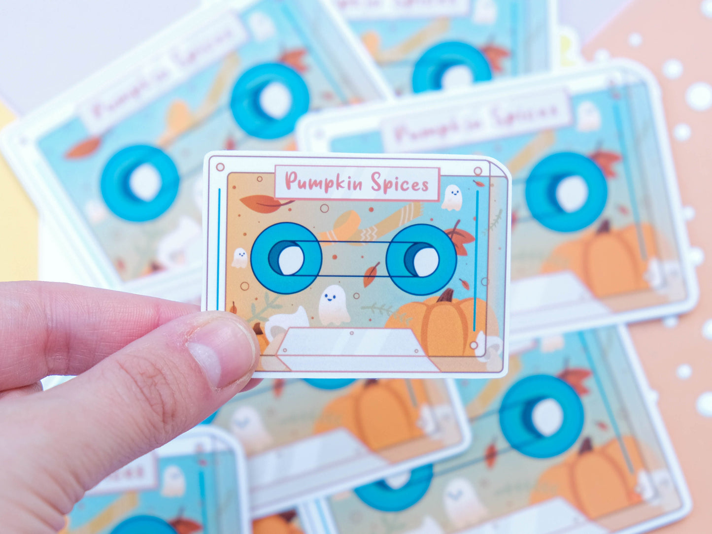 Mix Tape Sticker - Cute Sticker for Bullet Journal - Retro and Vintage Sticker - Fall season and Halloween Sticker