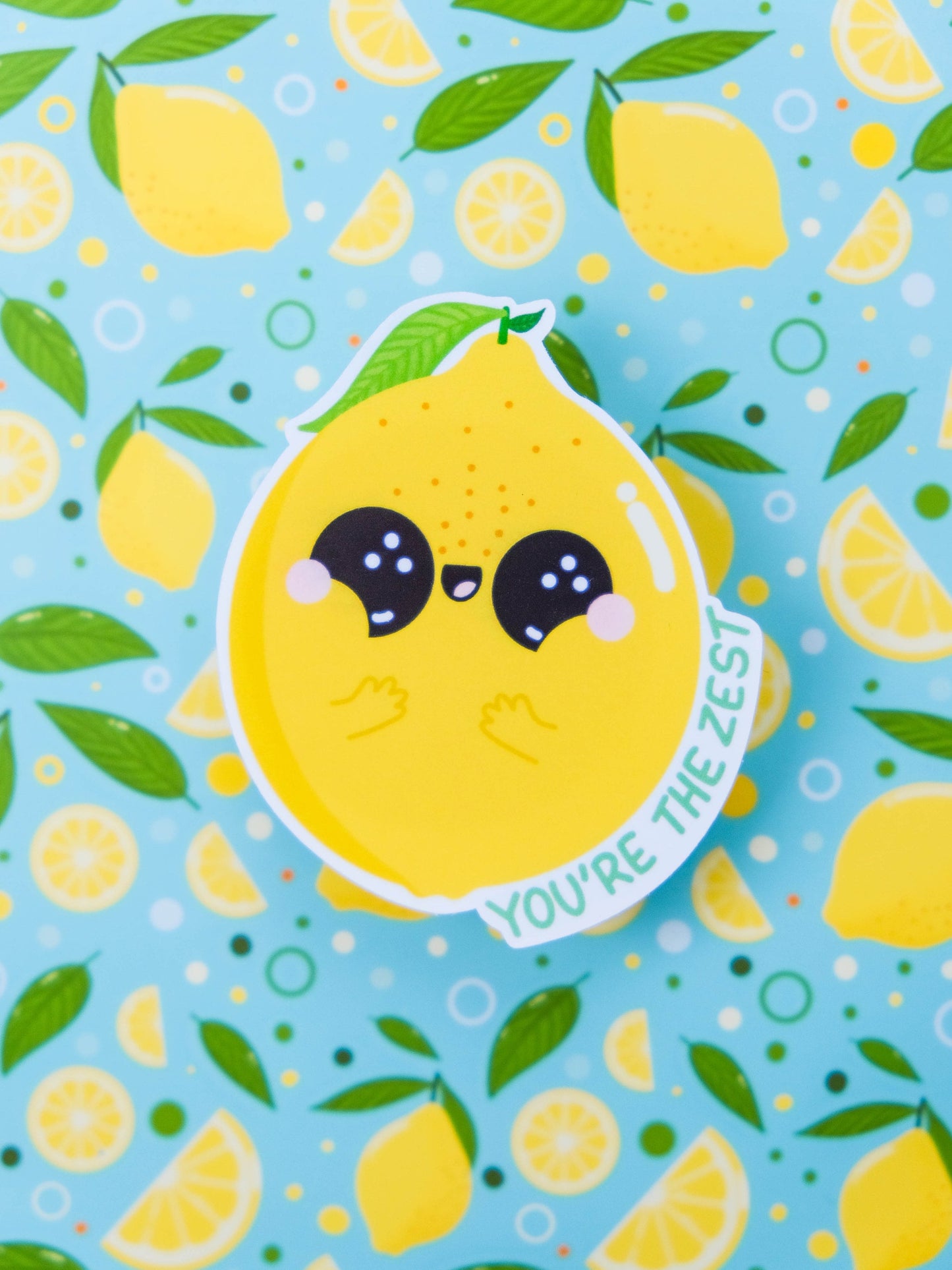 Sticker Cute Little Lemon - Lemonade Sticker - Water Resistant Sticker - Cute Lemon Sticker for Laptop - You're the Zest