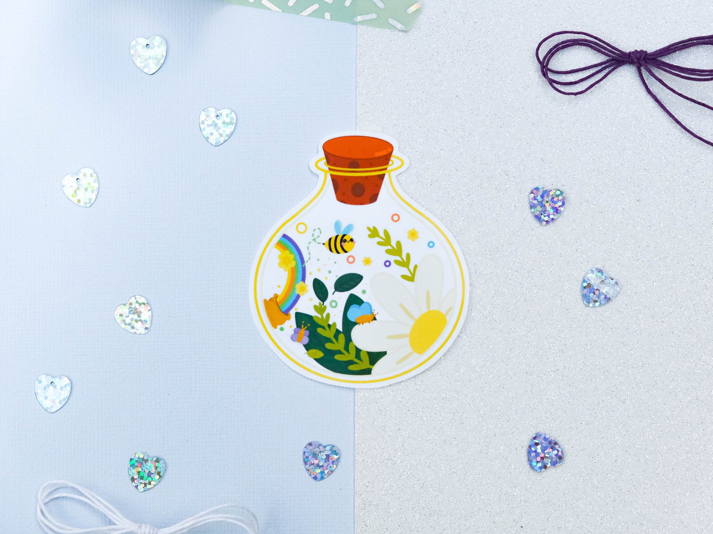 Potion of Spring Season Sticker - Flower and Bees Sticker - Bullet journal Sticker - Planner Sticker