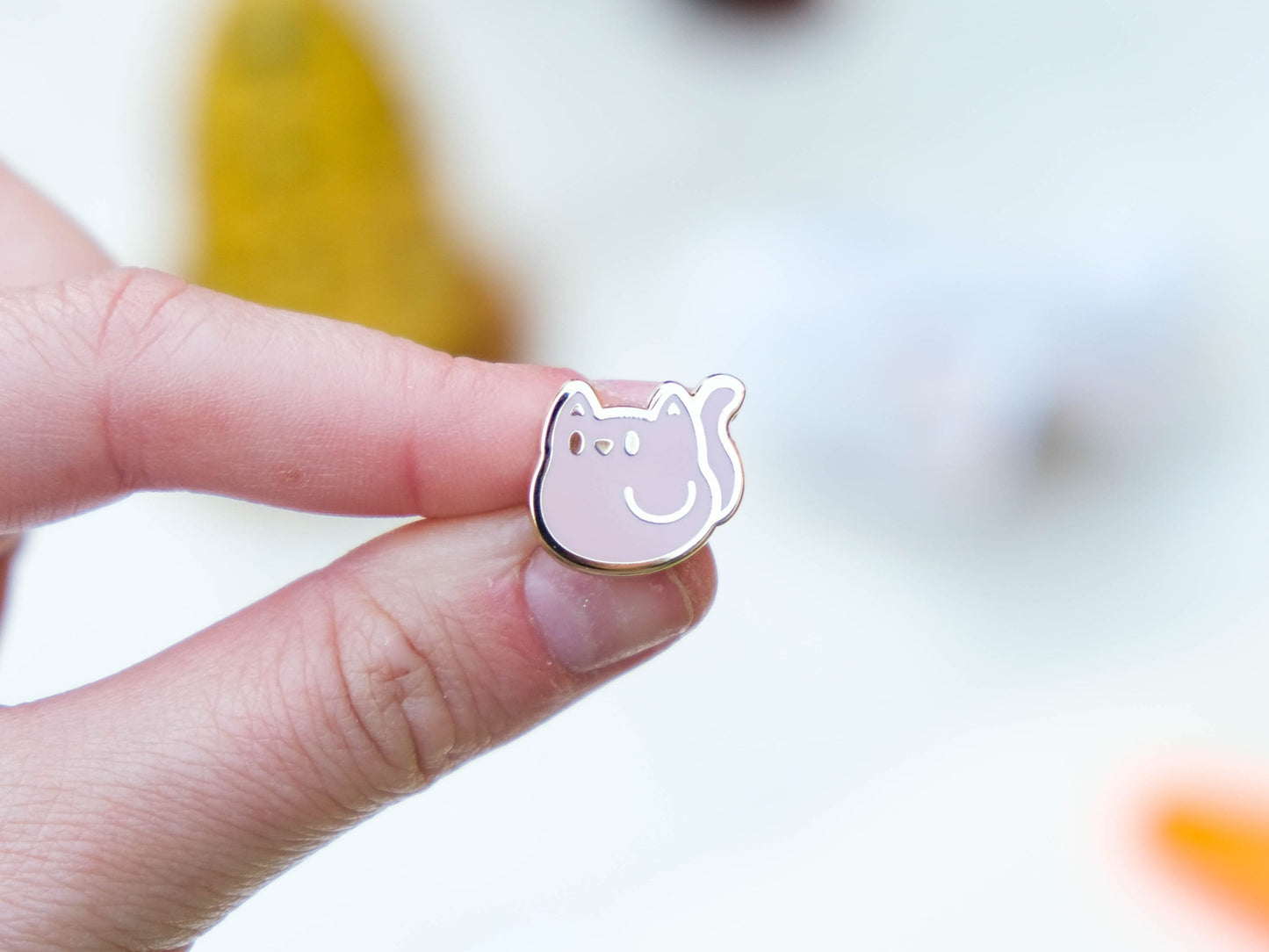 Mini Pin Hard Enamel Cute Cat Pastel Colors Board Filler perfect gift for cat lover