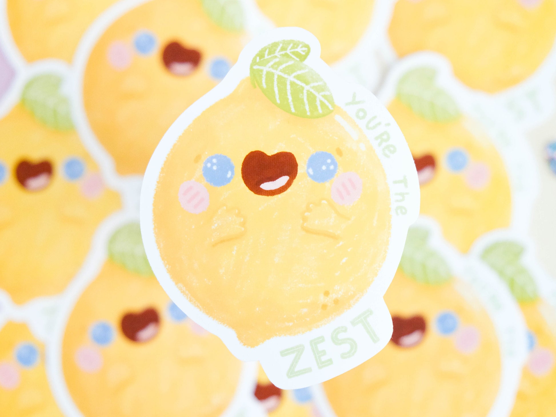 Sticker Cute Little Lemon - Lemonade Sticker - Water Resistant Sticker - Cute Lemon Sticker for Laptop - You're the Zest