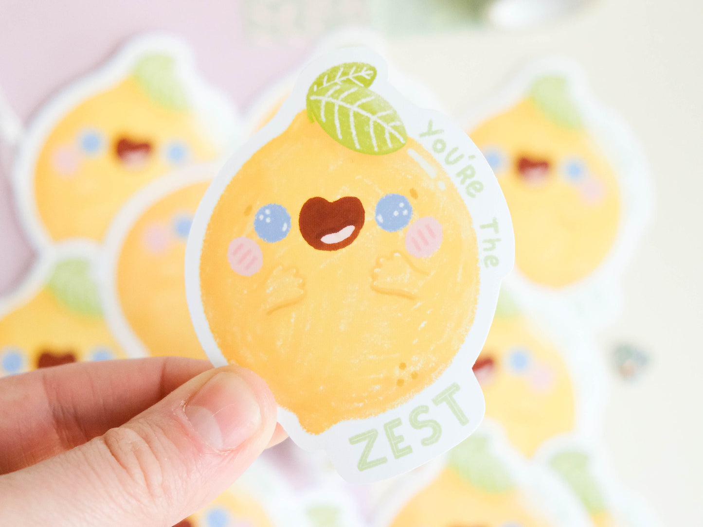 Sticker Cute Little Lemon - Lemonade Sticker - Water Resistant Sticker - Cute Lemon Sticker for Laptop - You're the Zest