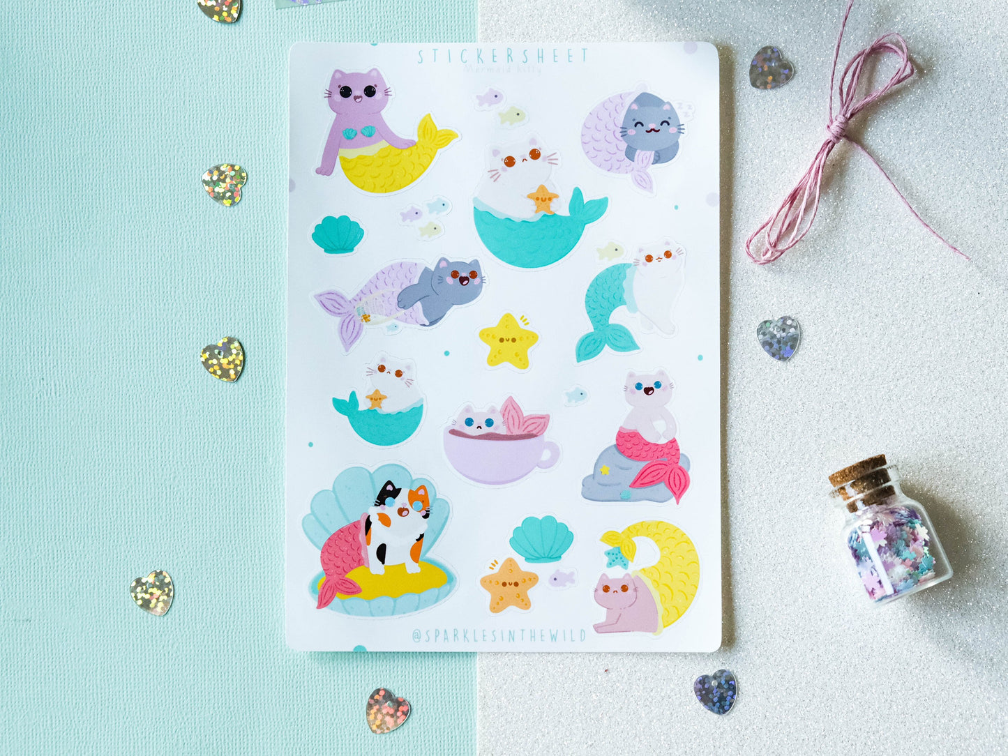 Stickersheet water resistant Lemon and Lime Kawaii to decorate bullet journal and planner