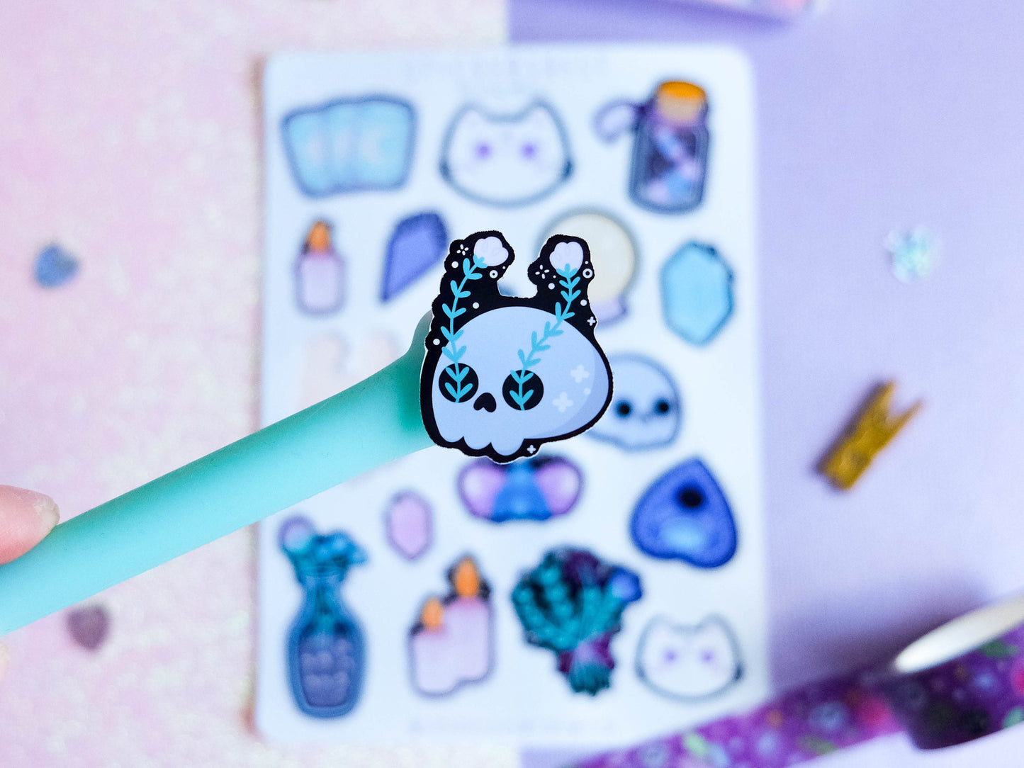 Stickersheet water resistant Witchcraft and Magical stickers perfect to decorate bujo and planners