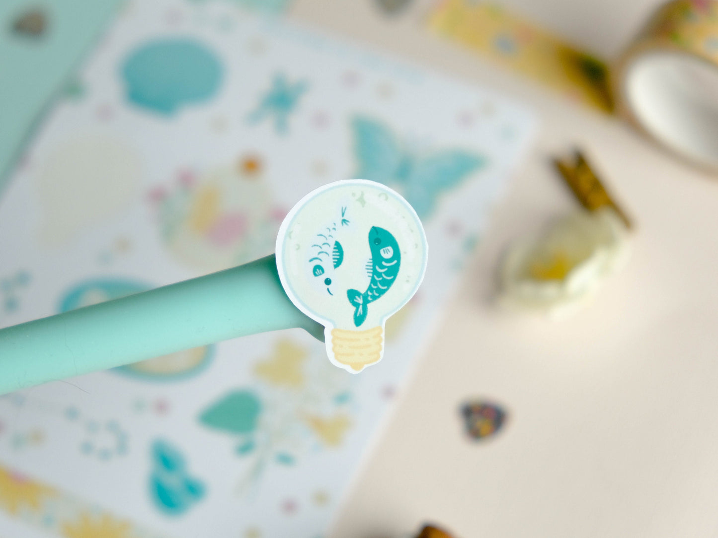 Sticker sheet Pisces astrology enthusiasts - Add a personal touch to your favorite items with this unique collection of Pisces stickers.