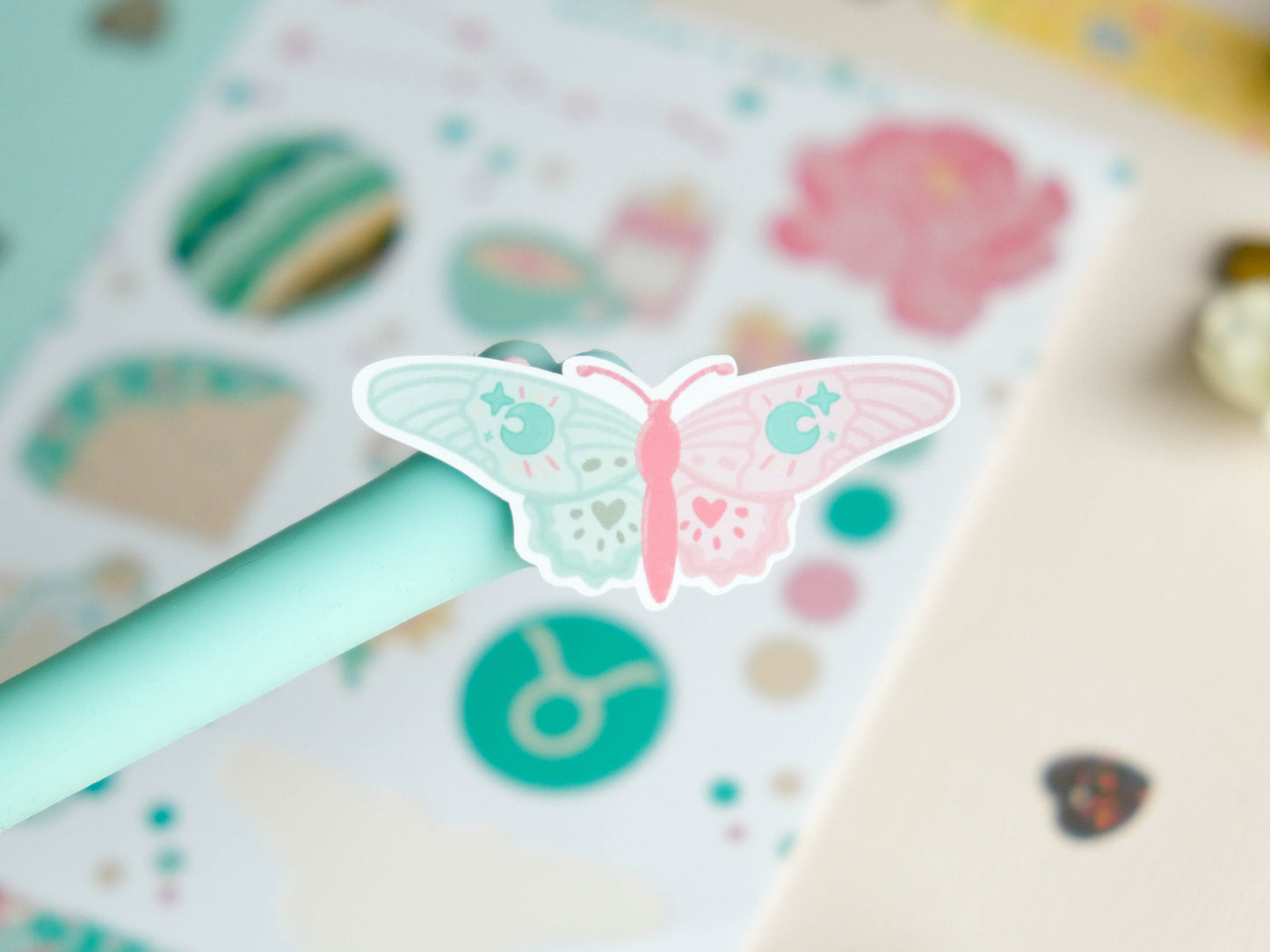 Sticker sheet Taurus astrology enthusiasts - Add a personal touch to your favorite items with this unique collection of Taurus stickers