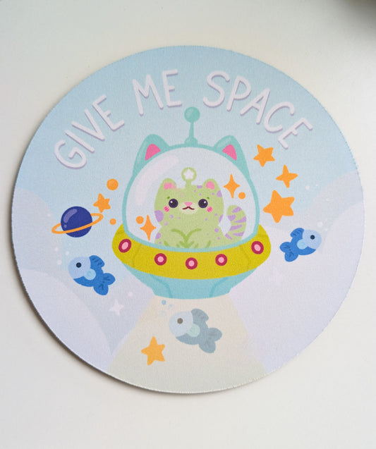 Give me Space Alien Cat Mousepad