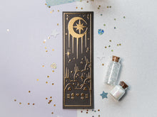 Celestial Black Tarot Card Cat Bookmark