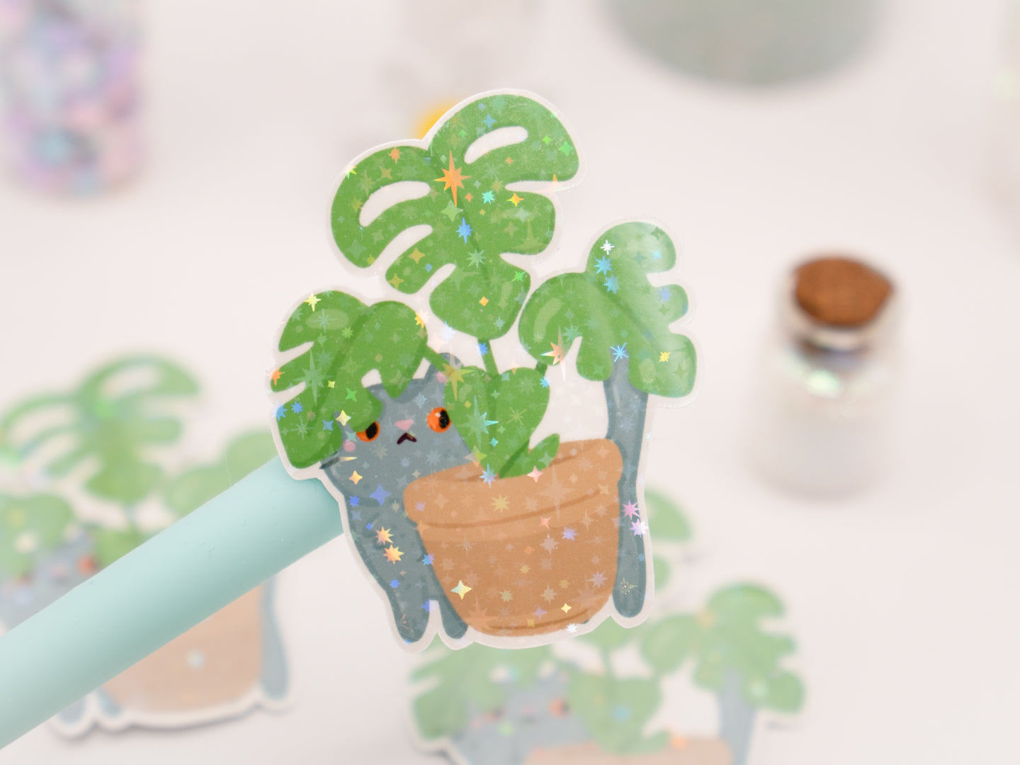 Cats & Plants Sticker