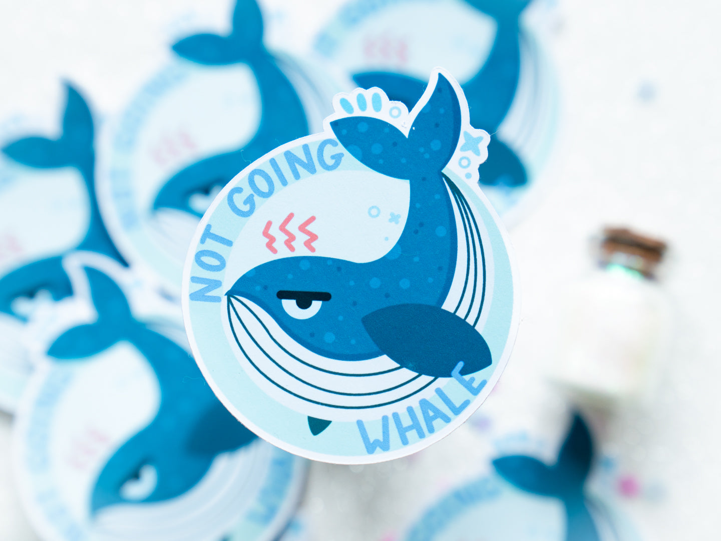 Not Going Whale Sticker