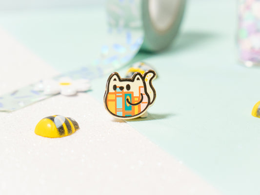 Mini Cute Book Lover Cat Enamel Pin (LIMITED EDITION)