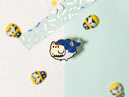 Mini Pins Chat et Requin Amis Mignons (ÉDITION LIMITÉE)