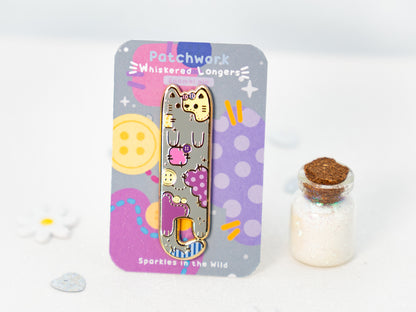 Patchwork Cat Pins - Whiskered Longers Collection