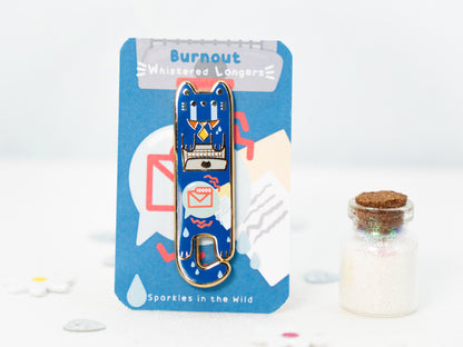 Burnout Cat Pins - Whiskered Longers Collection