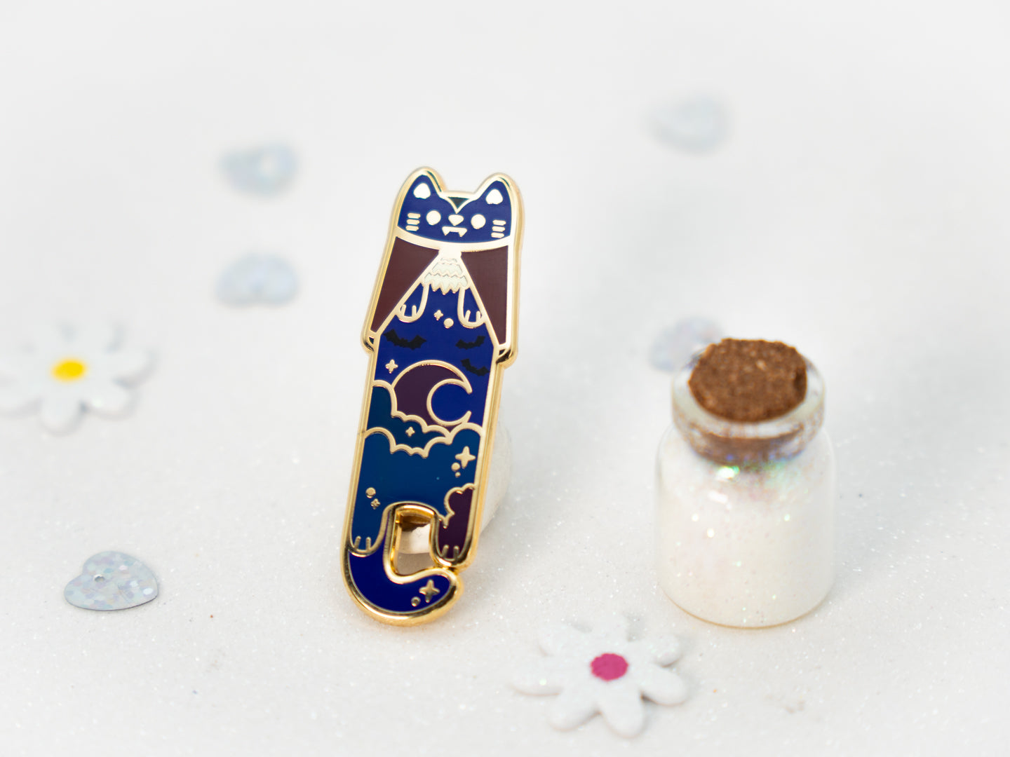 Fang Cat Pins - Whiskered Longers Collection