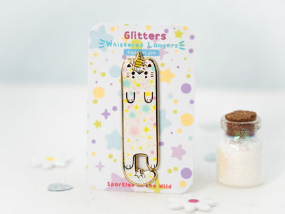 Glitters Cat Pins - Whiskered Longers Collection