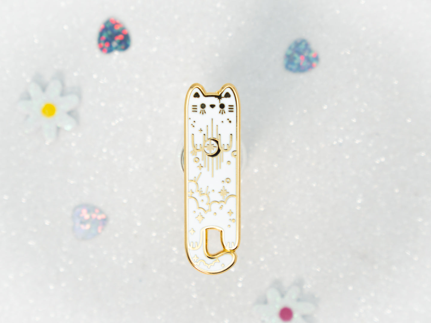 Celeste Cat Pins - Whiskered Longers Collection