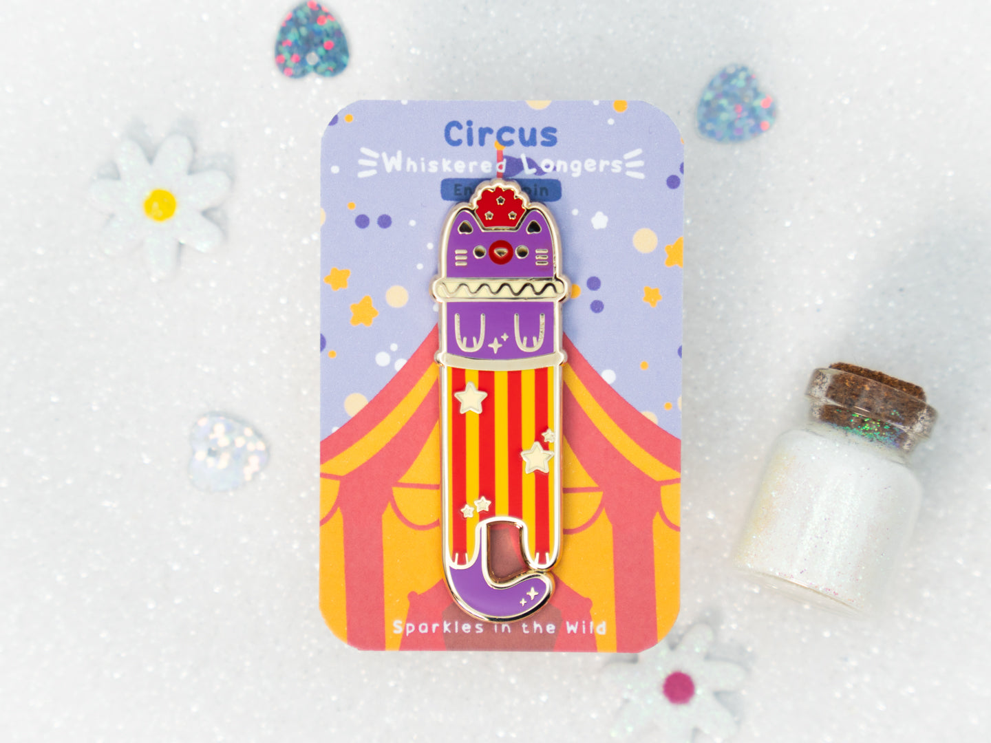 Circus Cat Pins - Whiskered Longers Collection