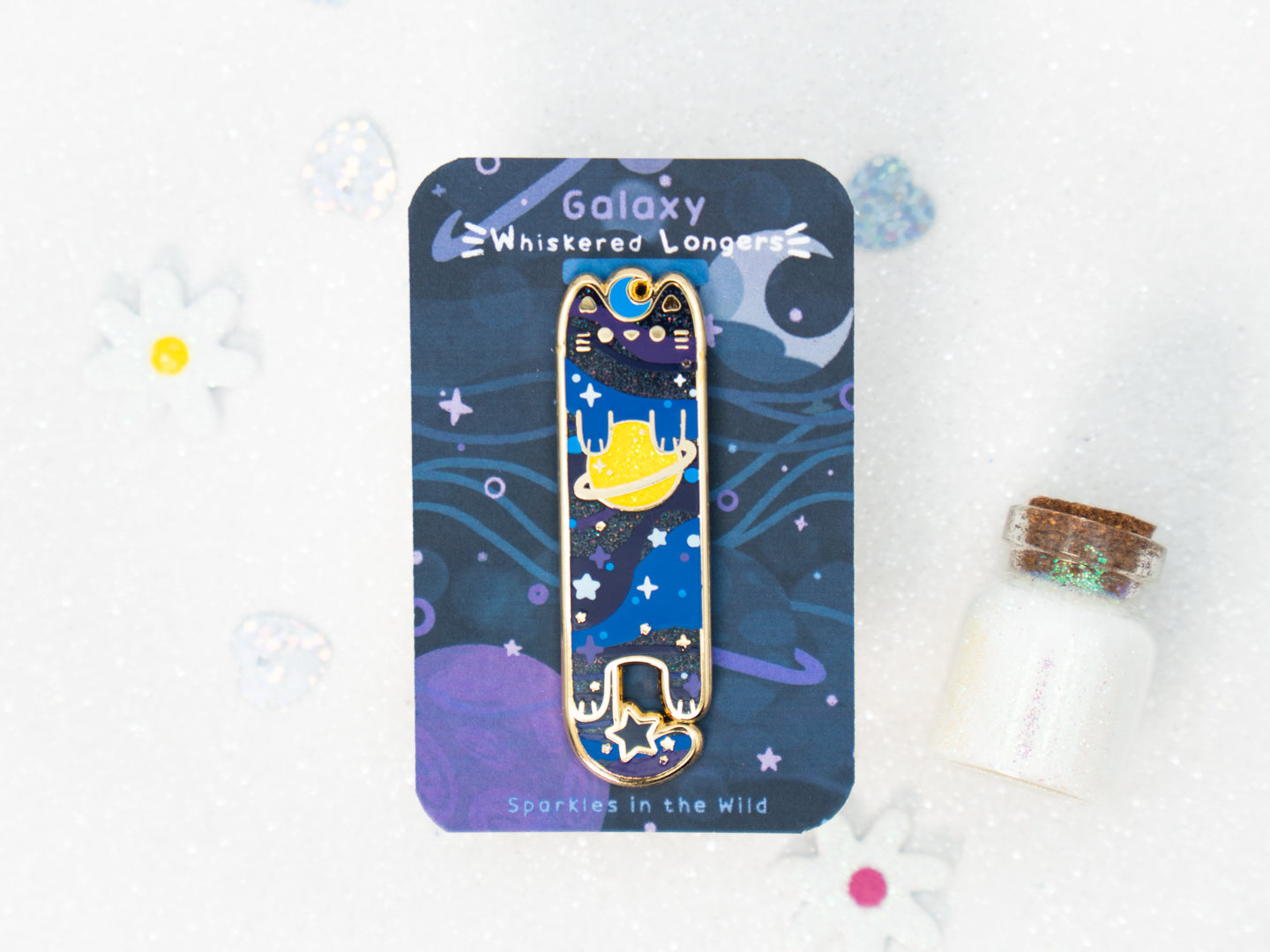 Galaxy Cat Pins - Whiskered Longers Collection