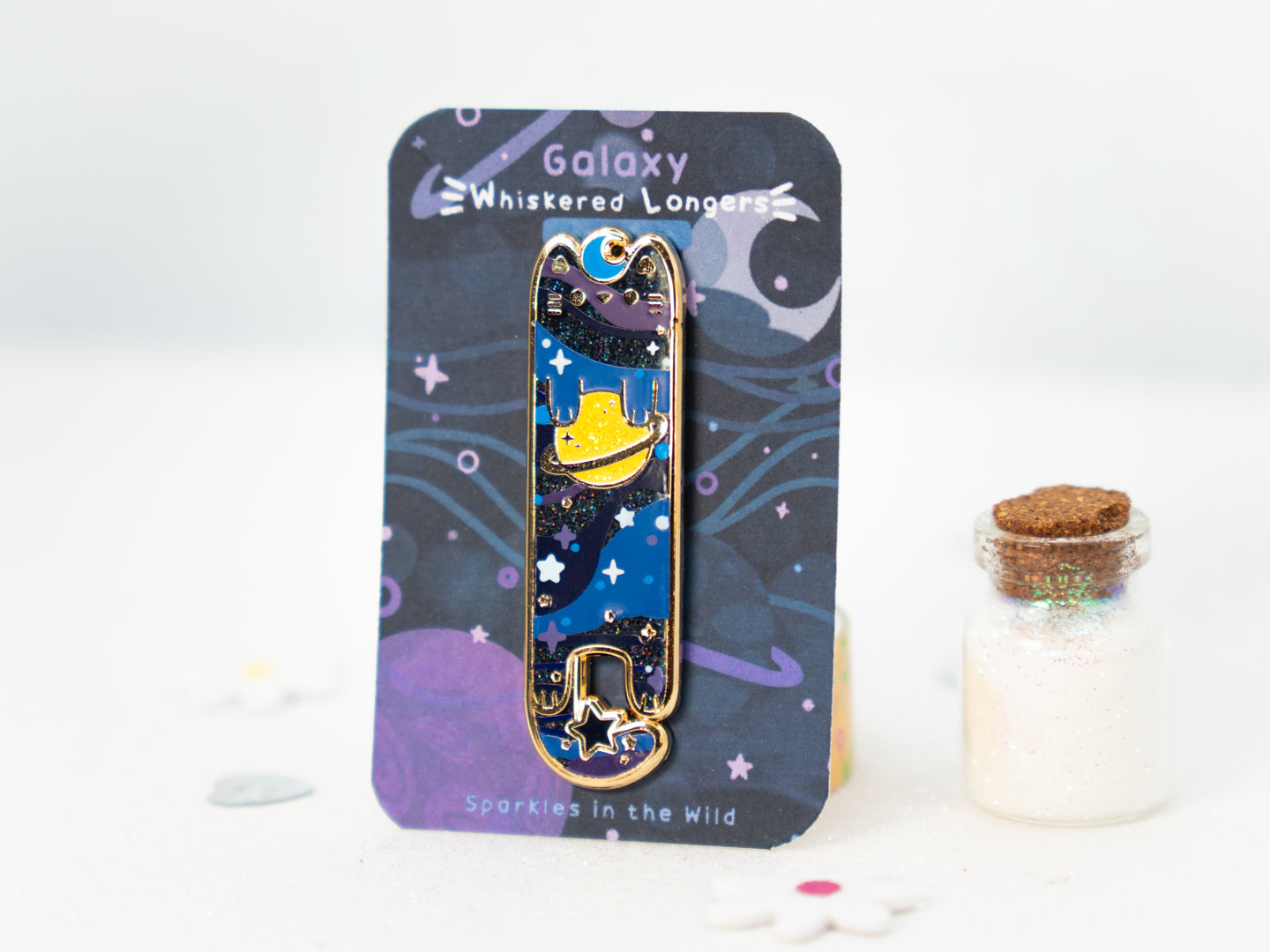 Galaxy Cat Pins - Whiskered Longers Collection