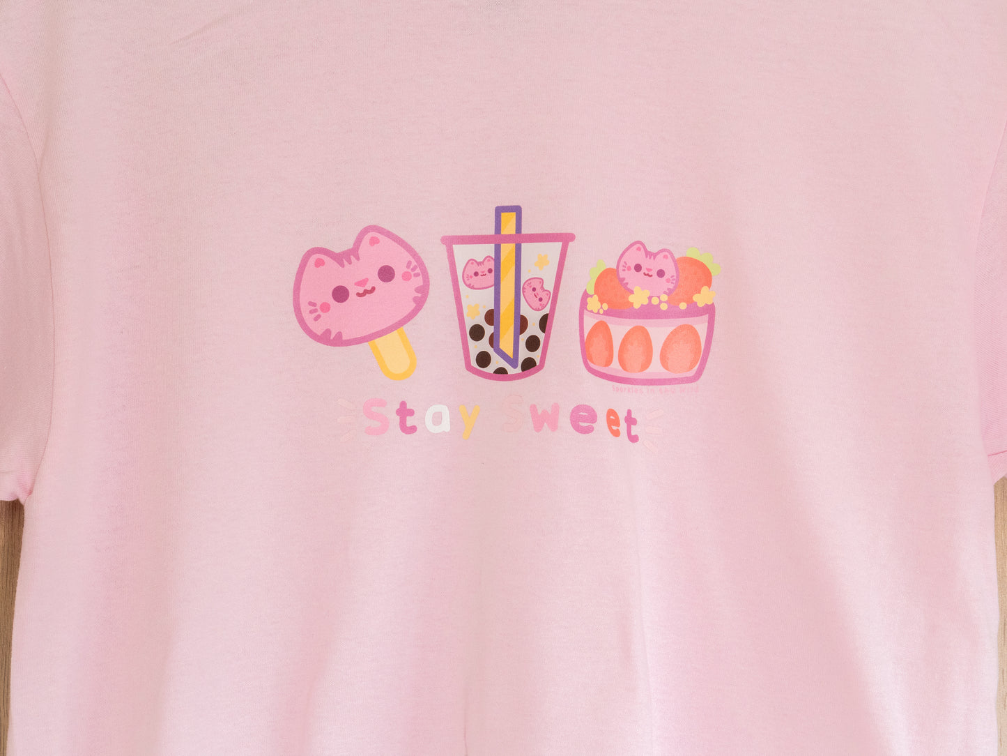 T-shirt Stay Sweet Chat Sucré