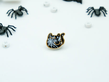 Mini Pins Chat Toile d'Araignée - Tinycats