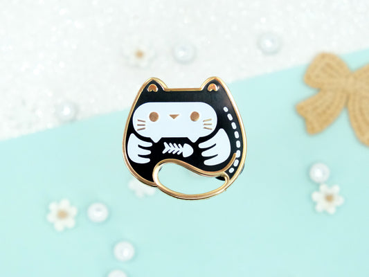 Pins Chat Squelette - Charm-ing Collection
