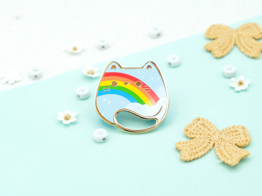Pins Chat Arc-en-ciel - Charm-ing Collection