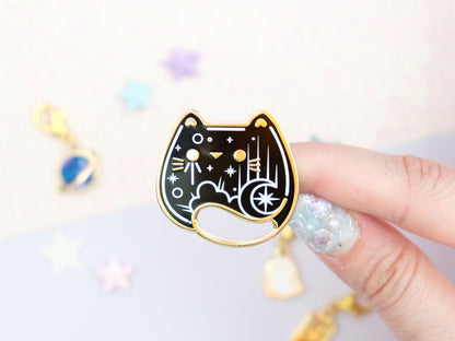 Pins Chat Tarot Noir - Charm-ing Collection