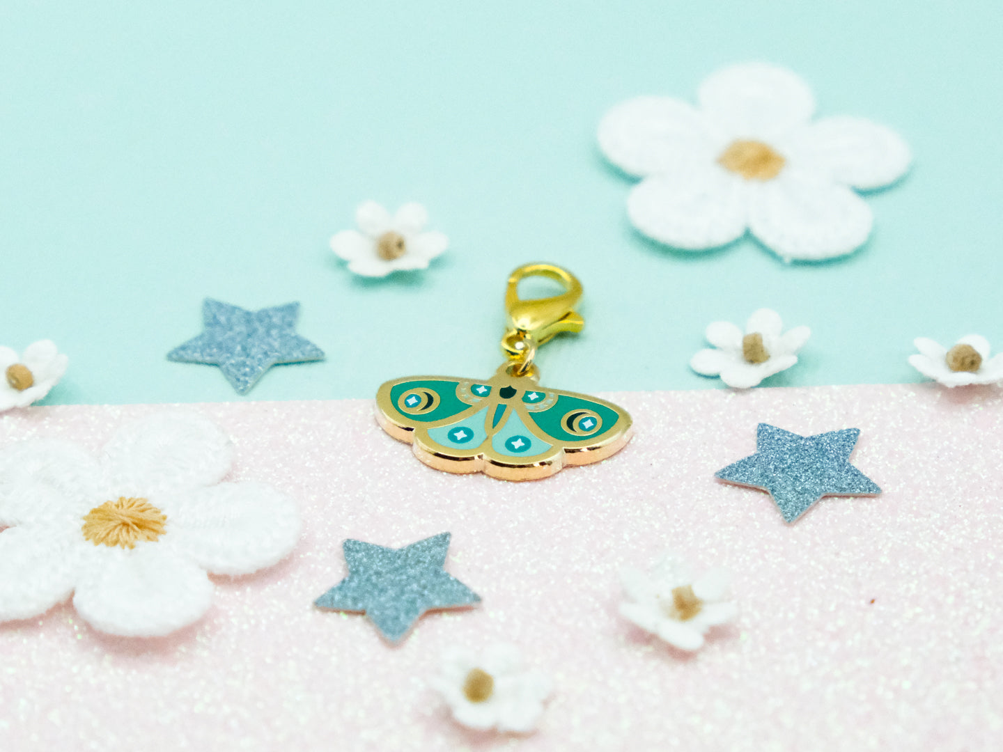 Charm Papillon de Nuit Vert - Charm-ing Collection