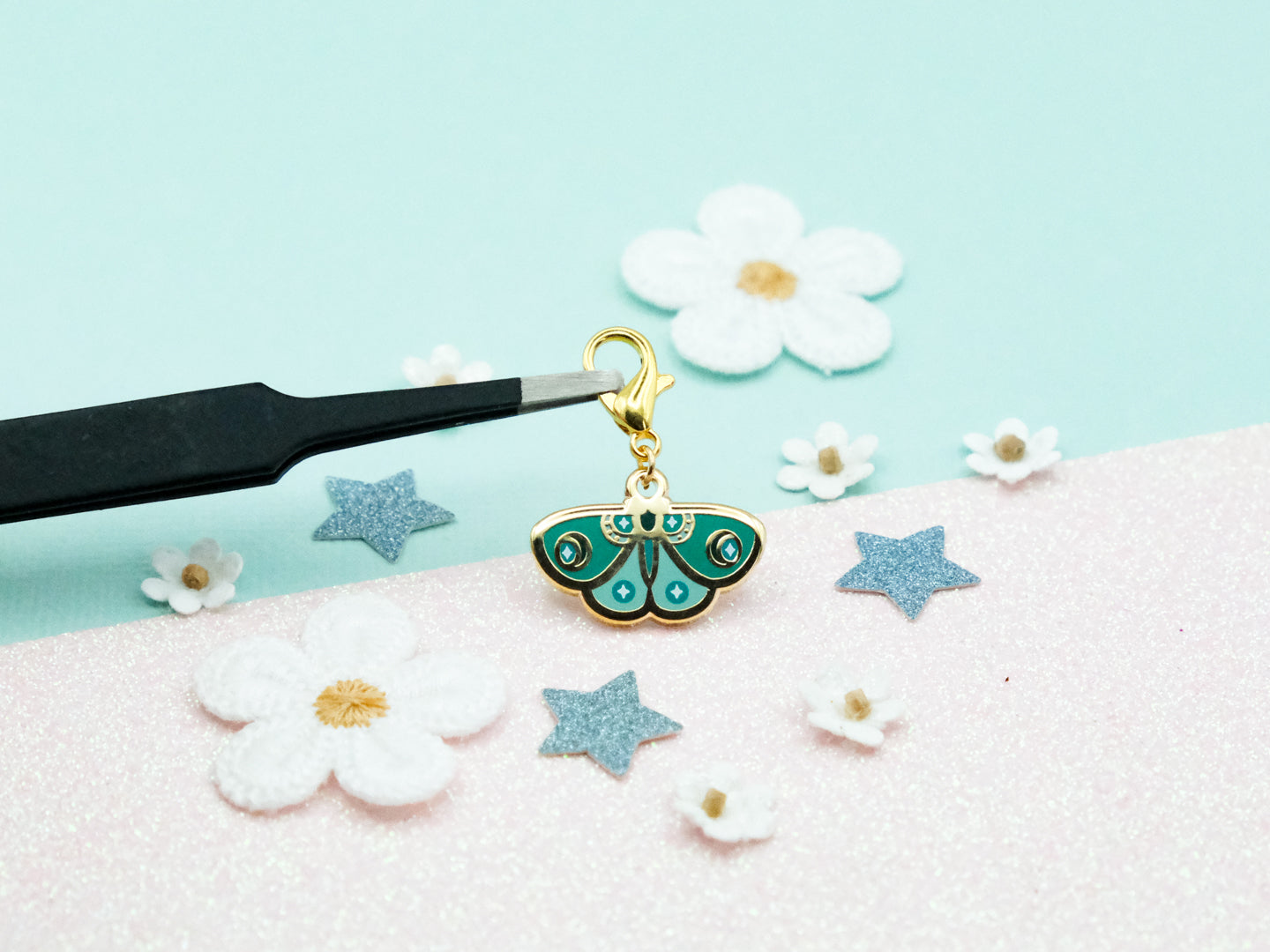 Charm Papillon de Nuit Vert - Charm-ing Collection