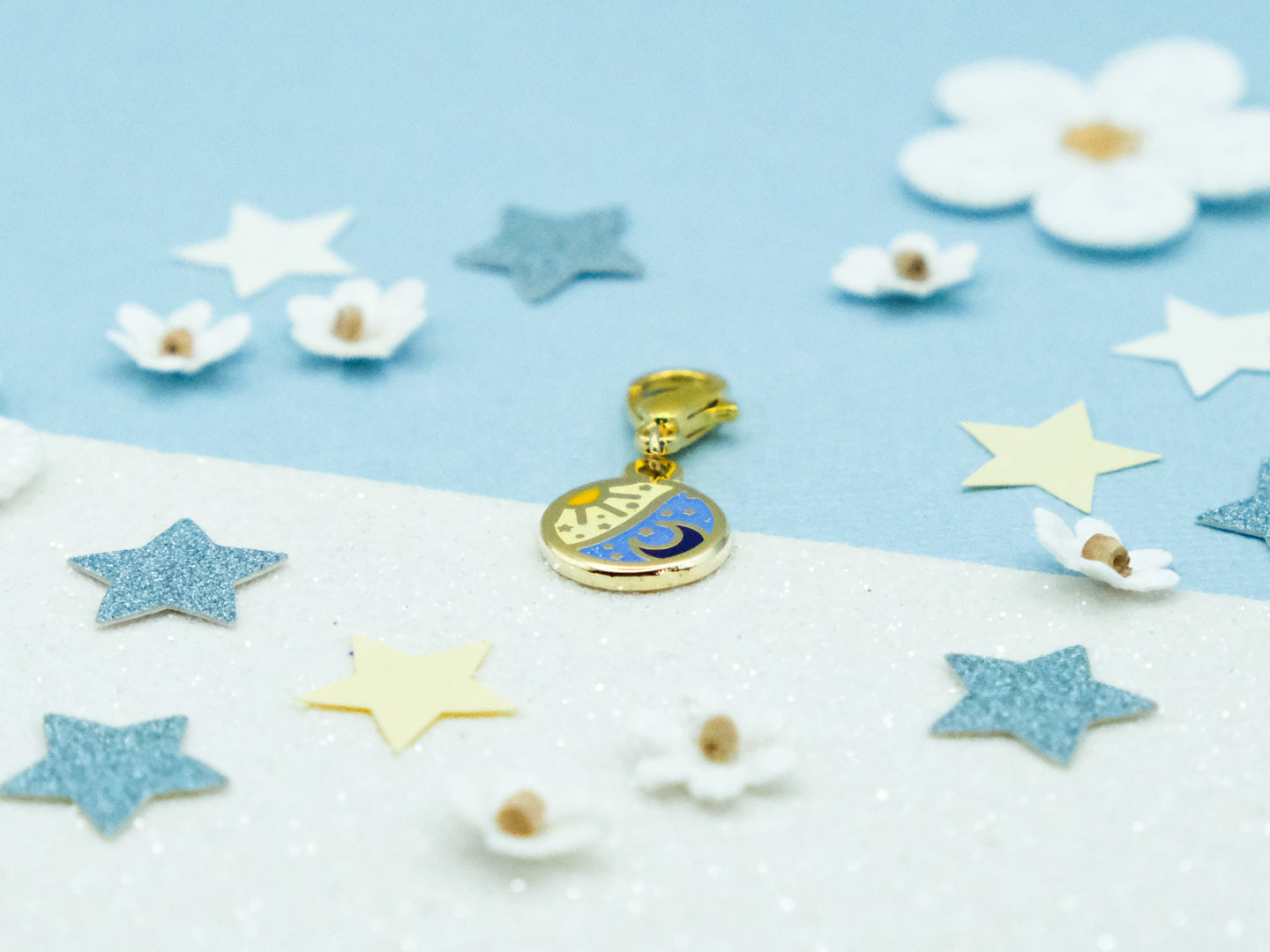 Charm Médaillon Soleil et Lune - Charm-ing Collection