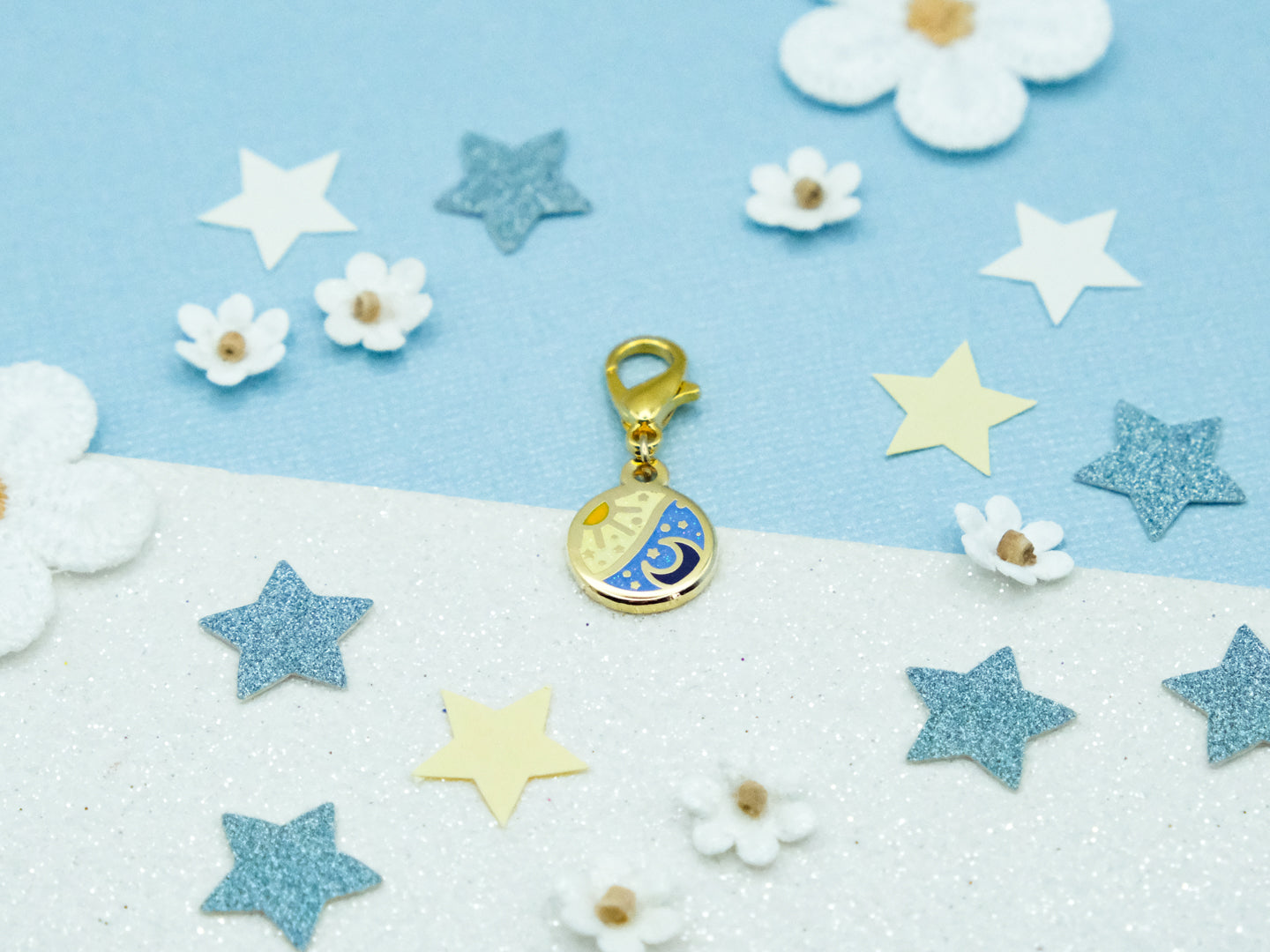Charm Médaillon Soleil et Lune - Charm-ing Collection