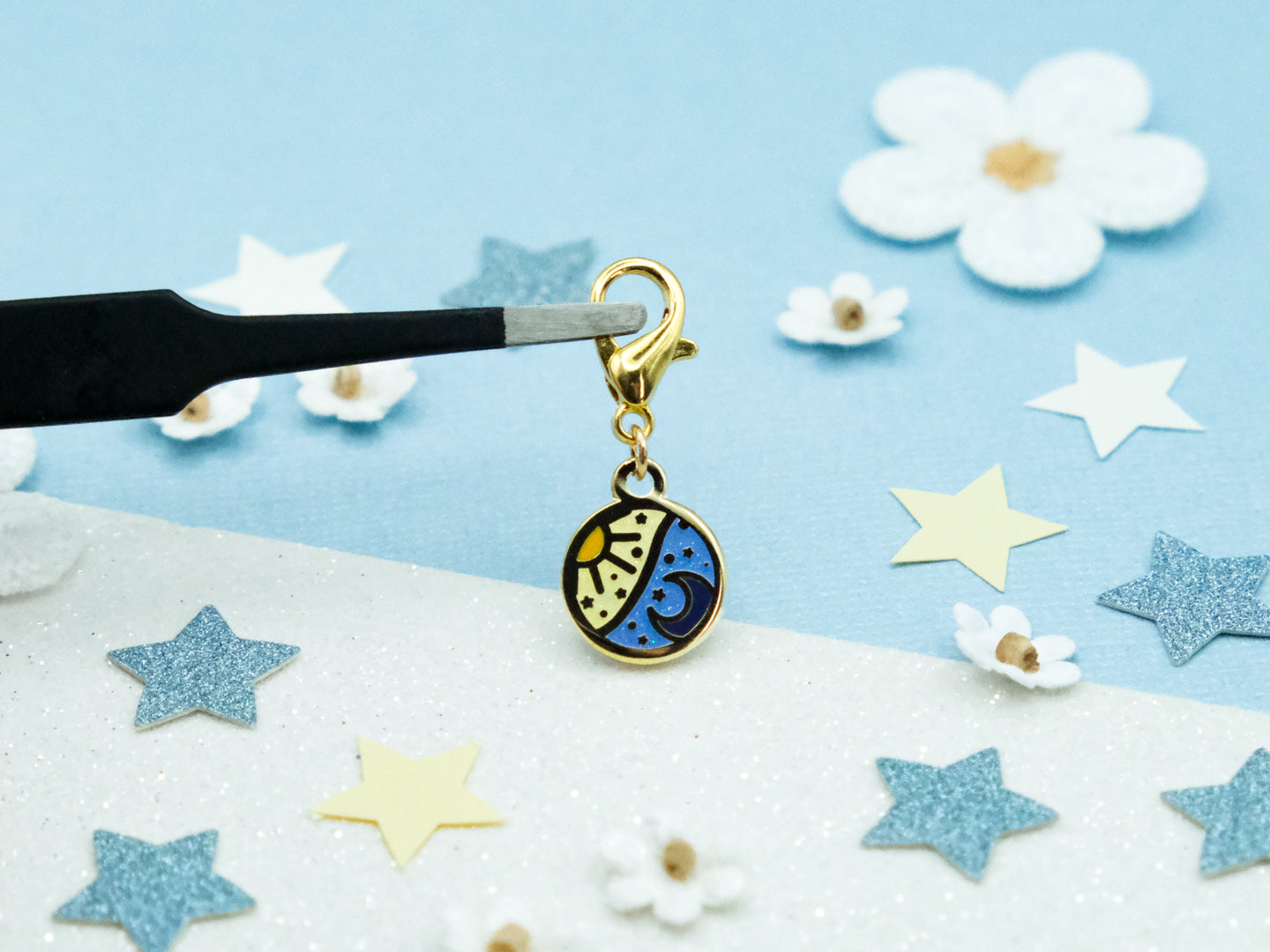 Charm Médaillon Soleil et Lune - Charm-ing Collection