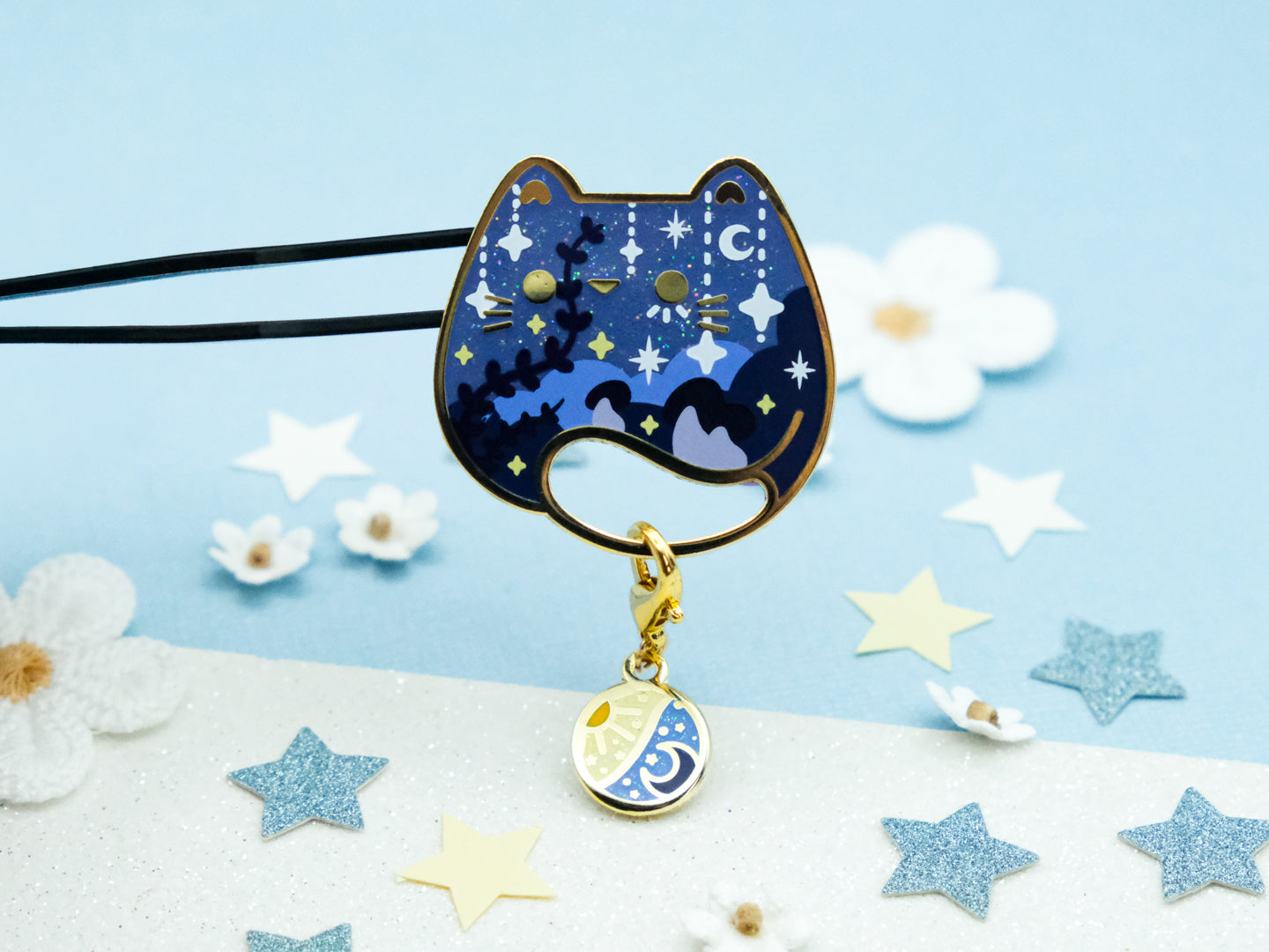 Charm Médaillon Soleil et Lune - Charm-ing Collection