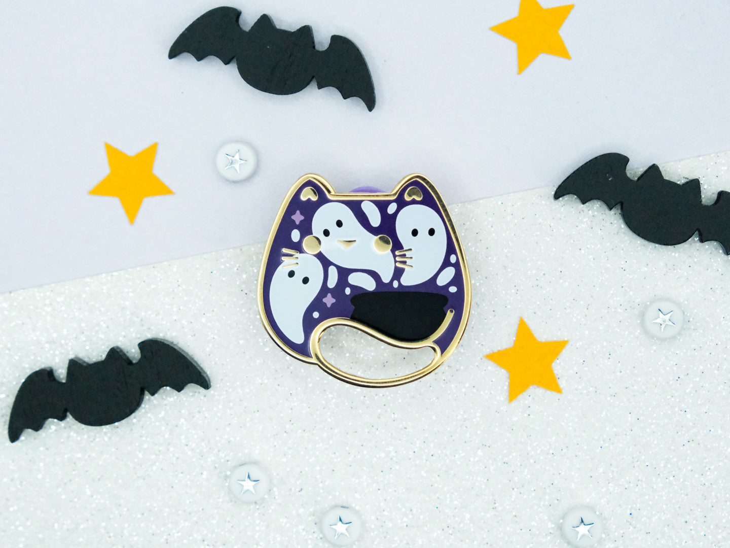 Pins Chat Fantôme - Charm-ing Collection