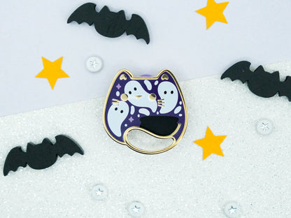 Pins Chat Fantôme - Charm-ing Collection