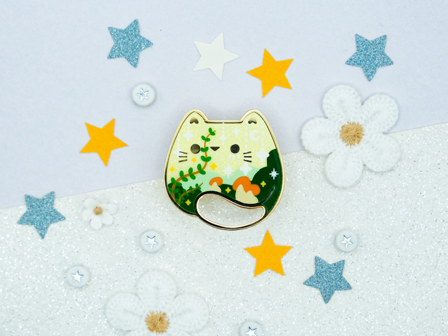 Sunlight Enchanted Woods Cat Pins - Charm-ing Collection