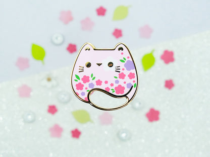 Pins Chat Fleurs de Printemps - Charm-ing Collection