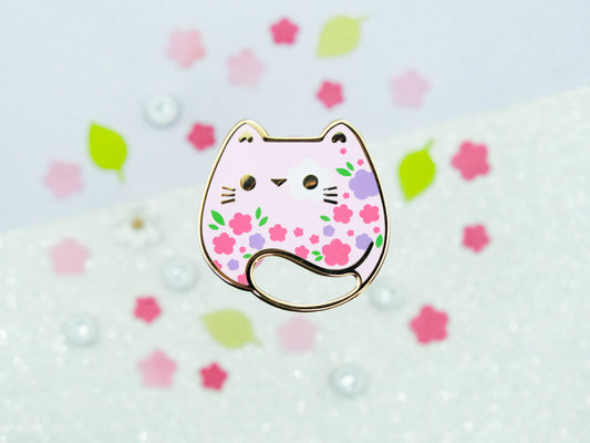 Spring Flowers Cat Pins - Charm-ing Collection