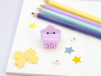 Mini Pince à Cheveux Étoile Violette Joyeuse