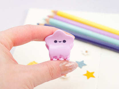 Mini Pince à Cheveux Étoile Violette Joyeuse