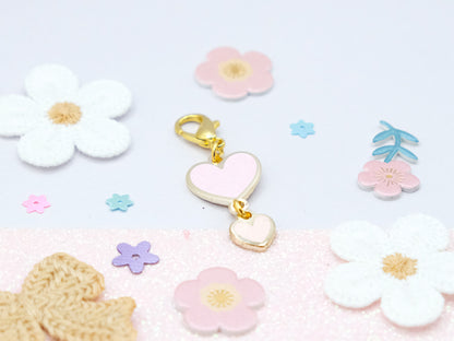 Double Heart Duo Charm - Charm-ing Collection
